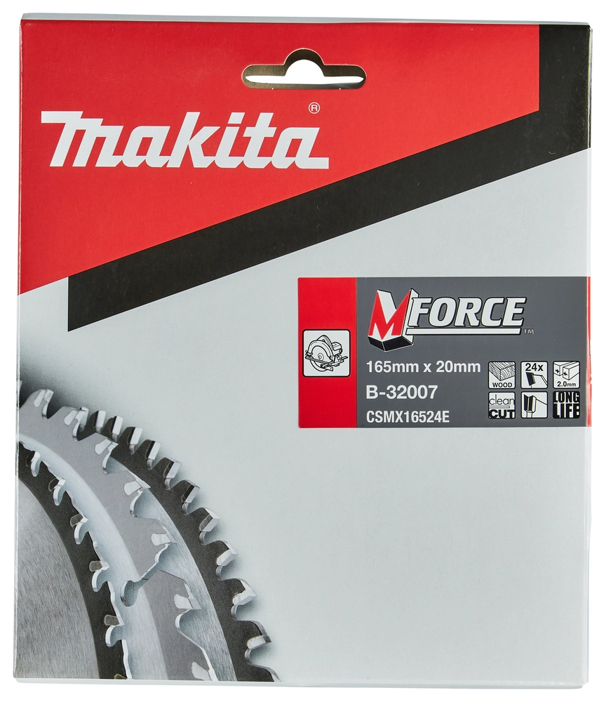Makita B-32007 pjovimo diskas su M-FORCE dantų geometrija medienos pjovimui