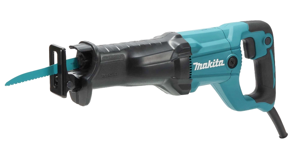 Tiesinio pjūklo Makita JR3051TK greičio reguliavimo gaidukas ir paminkštinta rankena