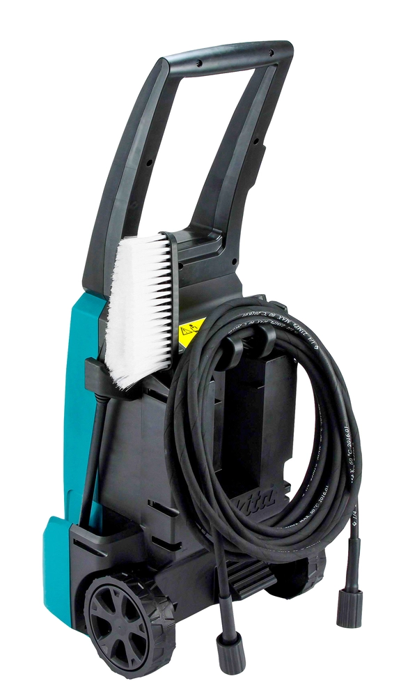 MAKITA HW1200 plovykla su aukšto slėgio žarna ir purškimo antgaliu