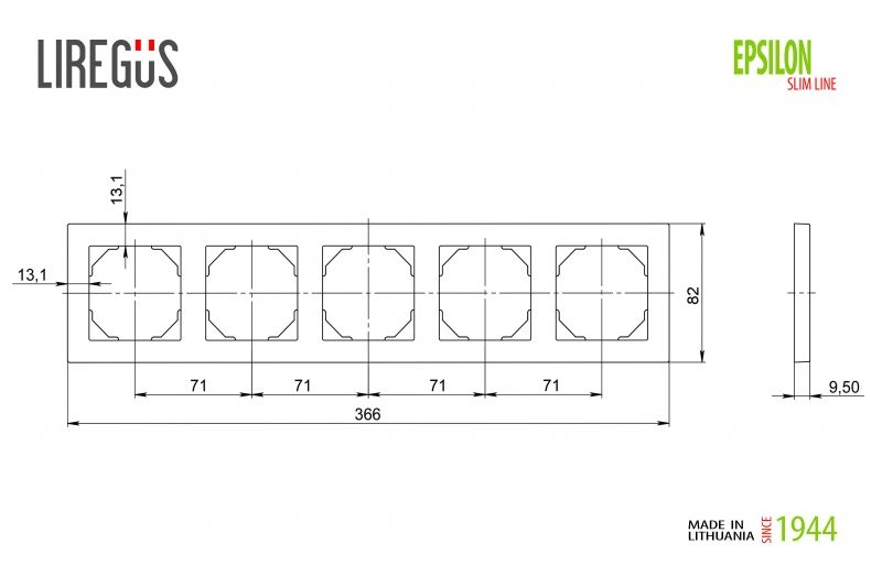 Stilingas EPSILON SLIMLINEK 14-145-05 rėmelis interjere