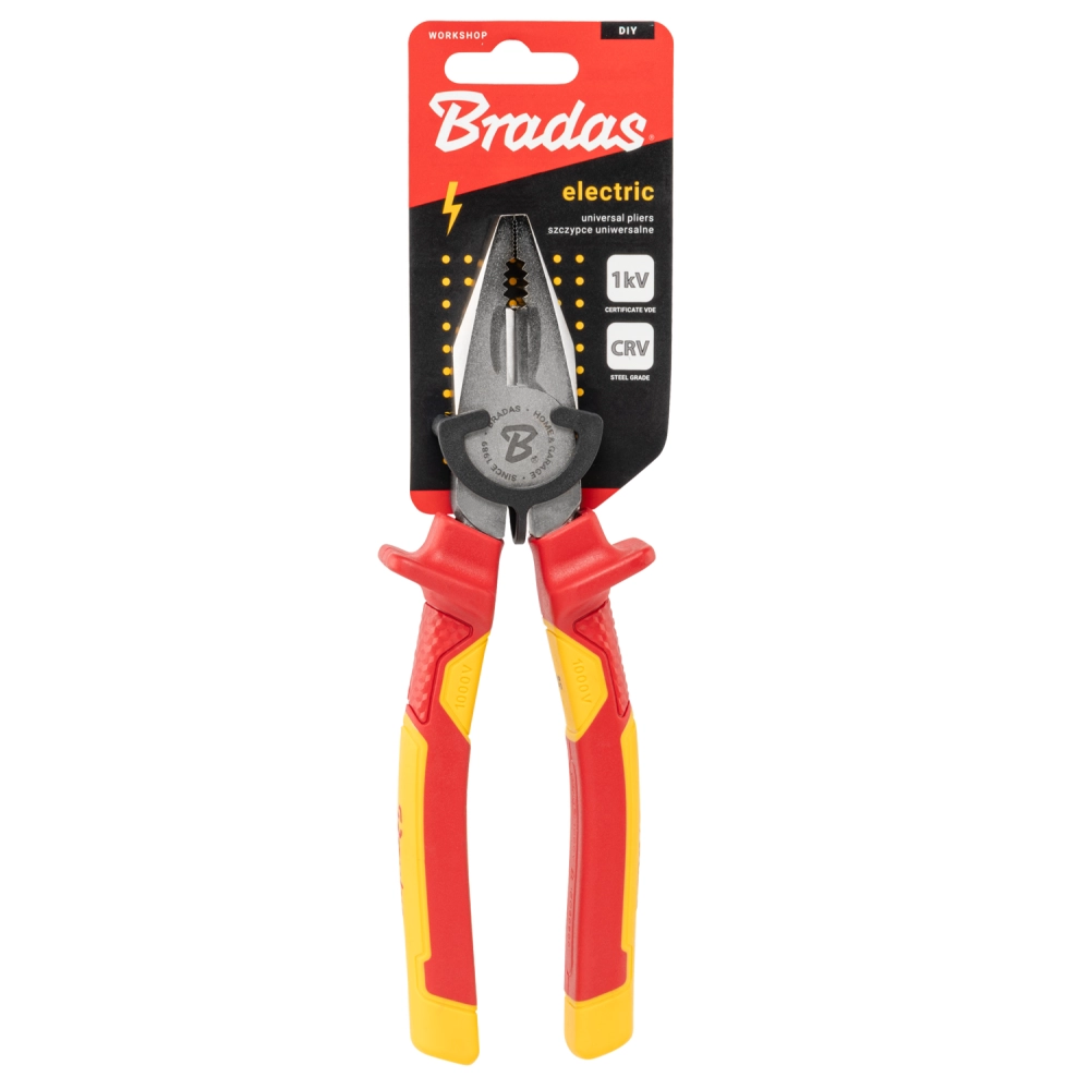 Universalios žnyplės elektros darbams BRADAS 210mm