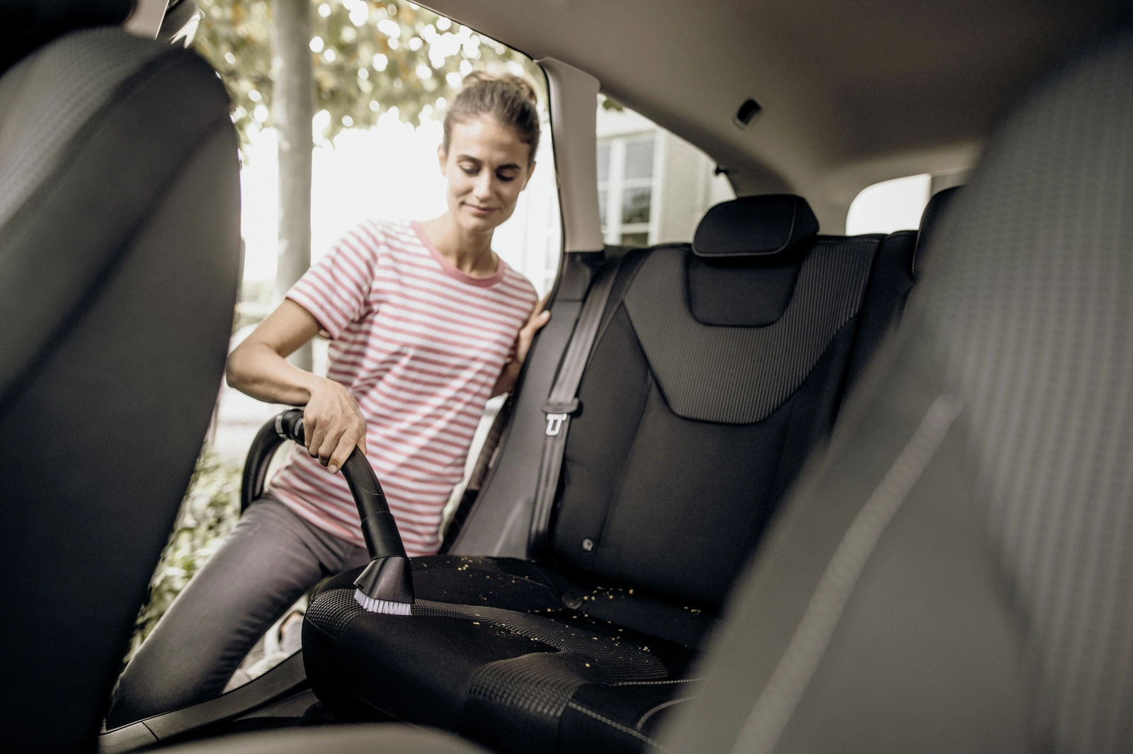 Profesionalūs Kärcher priedai automobilio salonui valyti