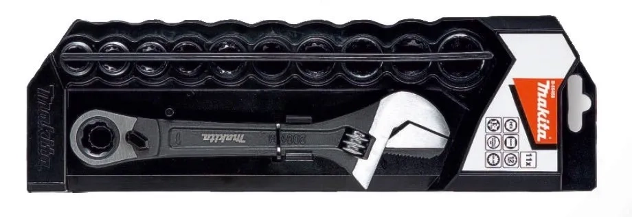 RINKINYS GALVUČIŲ SU ANTAGALIAIS MAKITA B-65458 11 vnt.