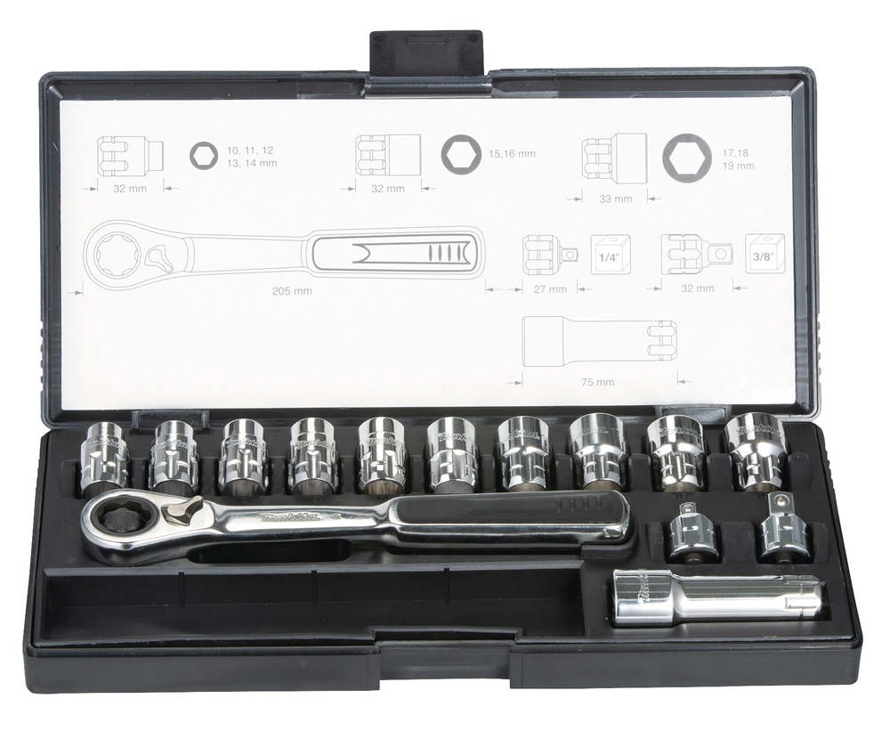 RINKINYS SUKIMO GALVUČIŲ MAKITA B-65595 14VNT.