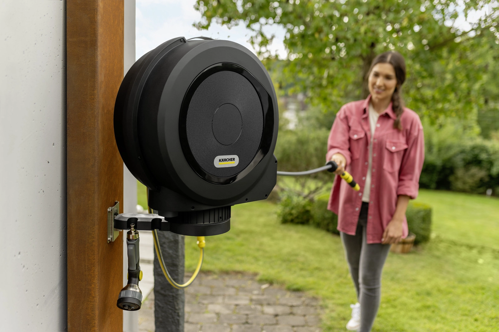 KARCHER HBX 5.35 žarnos dėžės 180 laipsnių sukimosi funkcija