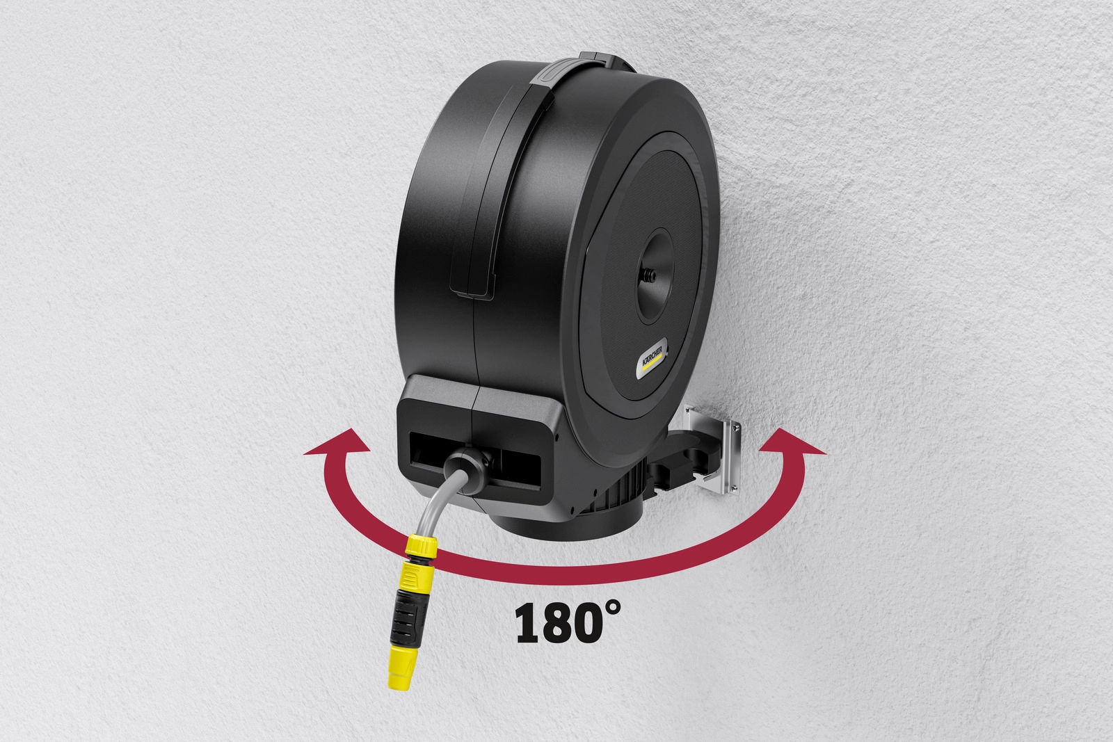 KARCHER žarnos ritės automatinis įtraukimo mechanizmas veikime