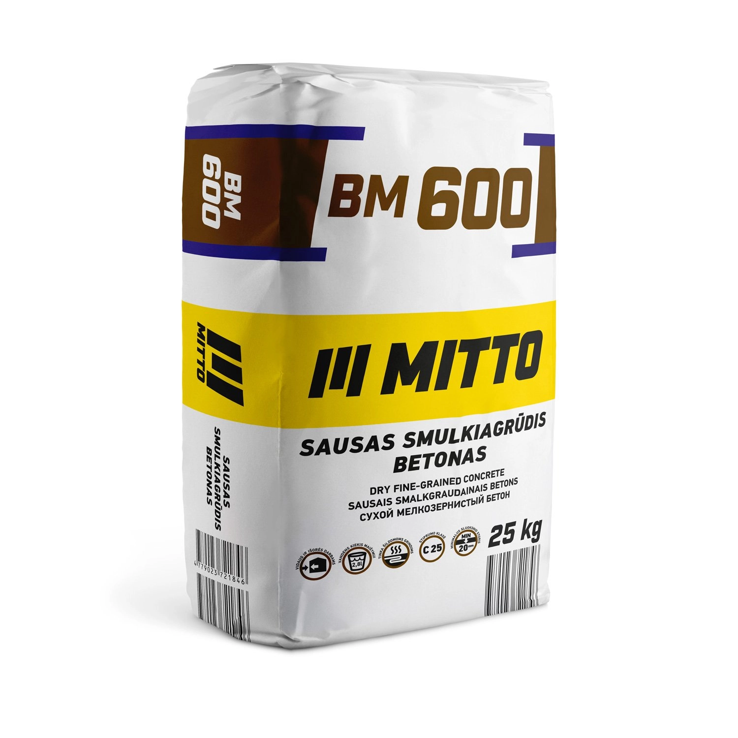 SAUSAS BETONAS MITTO BM600 25KG