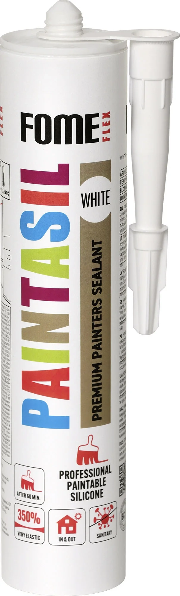 SILIKONAS FOME FLEX PAINTASIL 310ML BALTOS SPALVOS