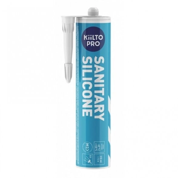 SILIKONAS SANITARINIS KIILTO SANITARY SILICONE 310ML DEGINTO MOLIO SPALVOS (36)