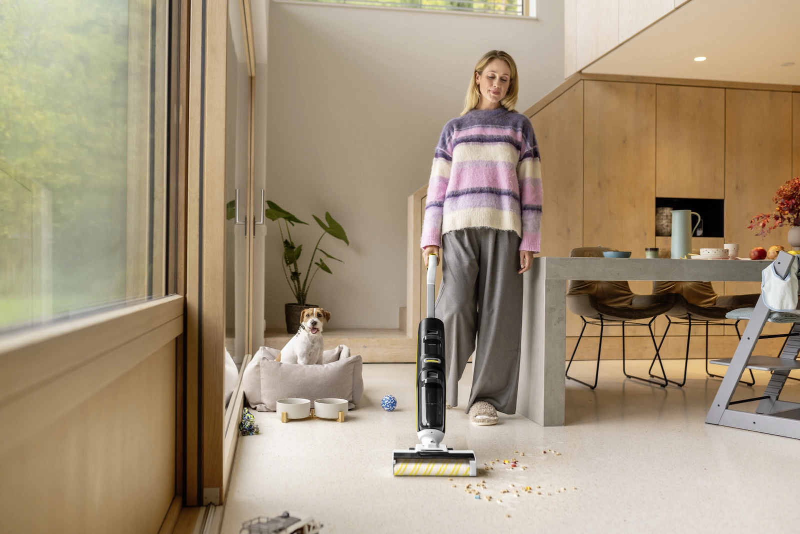 KARCHER grindų plovimo siurblys FCV4 su 45 min. akumuliatoriumi