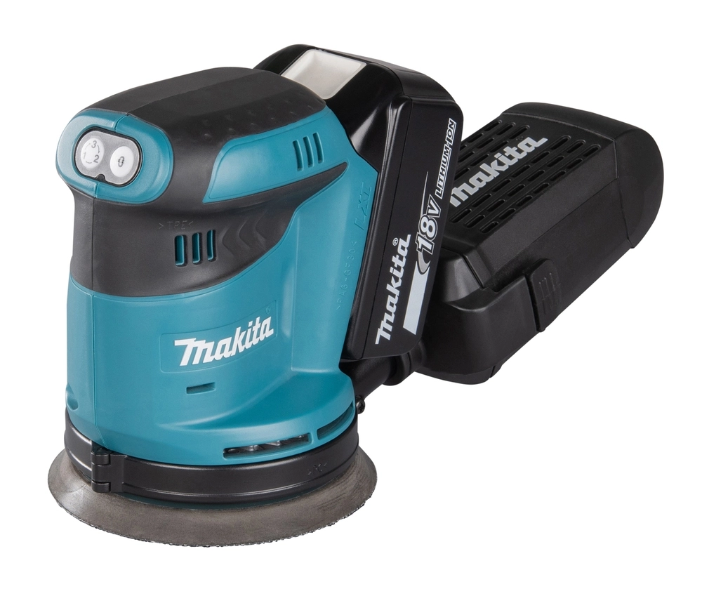 ŠLIFUOKLIS EKSCENTRINIS AKUMULIATORINIS MAKITA DBO180Z 18V 125MM