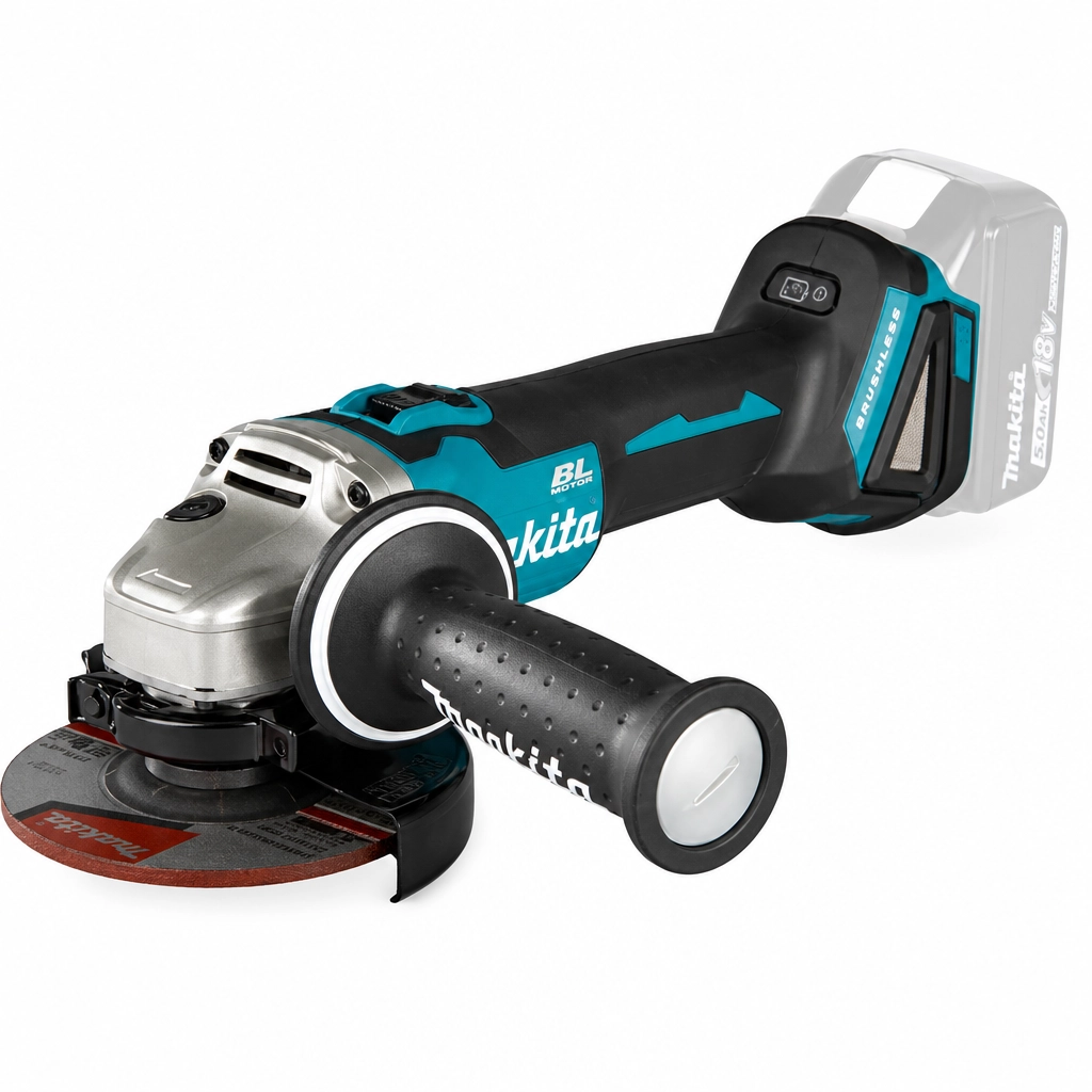 ŠLIFUOKLIS KAMPINIS AKUM. MAKITA DGA504 18V 125MM