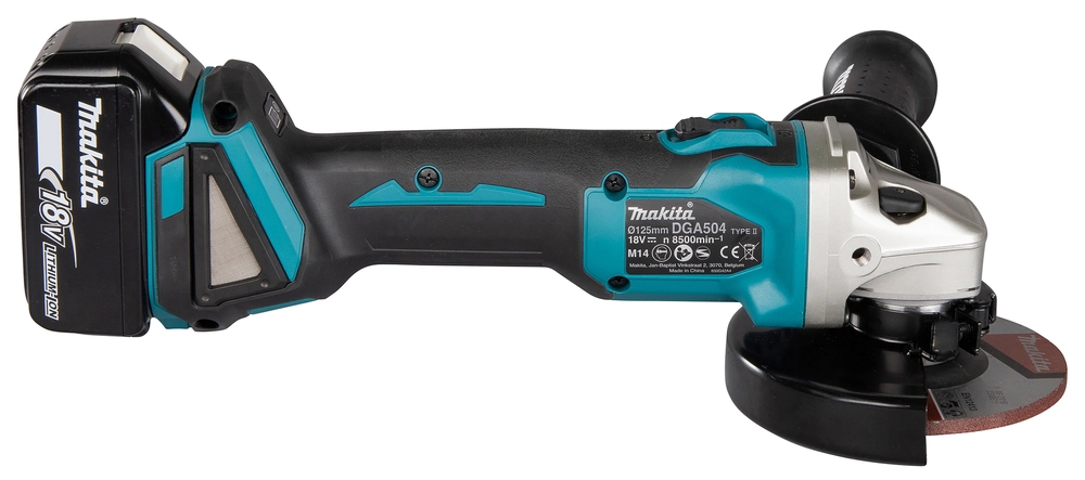 Makita DGA504 elektroninė apsauga nuo perkrovimo funkcija