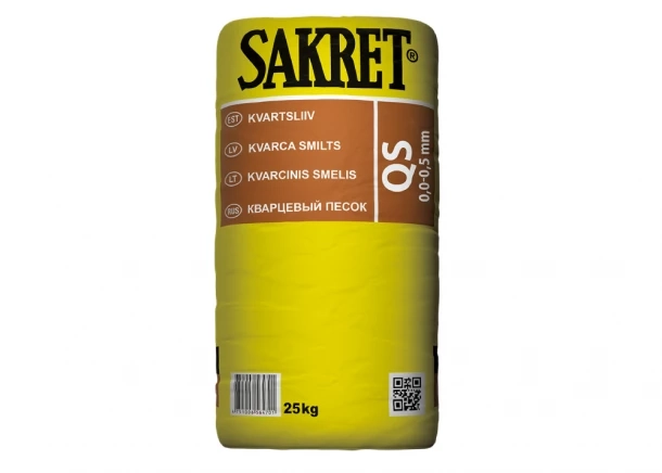 SMĖLIS KVARCINIS QS 25KG