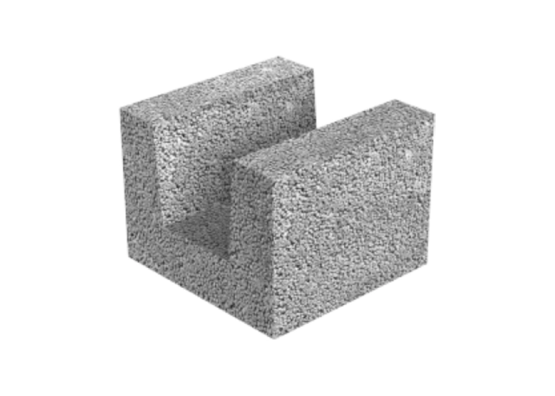 BLOKELIS U TIPO FIBO 244x250x185mm