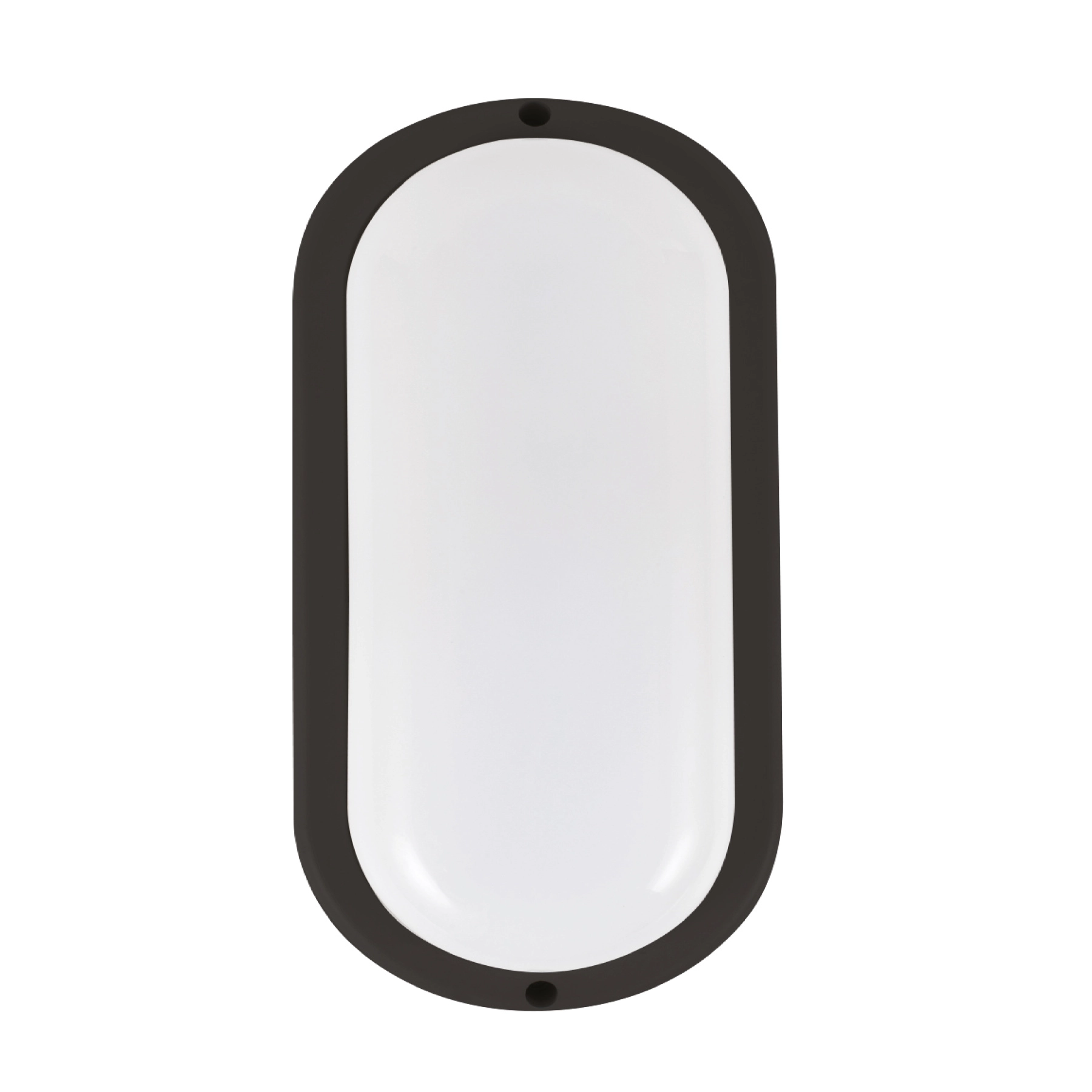ŠVIESTUVAS LED 15W 80LM/W 4000K IP54 OVALUS JUODAS