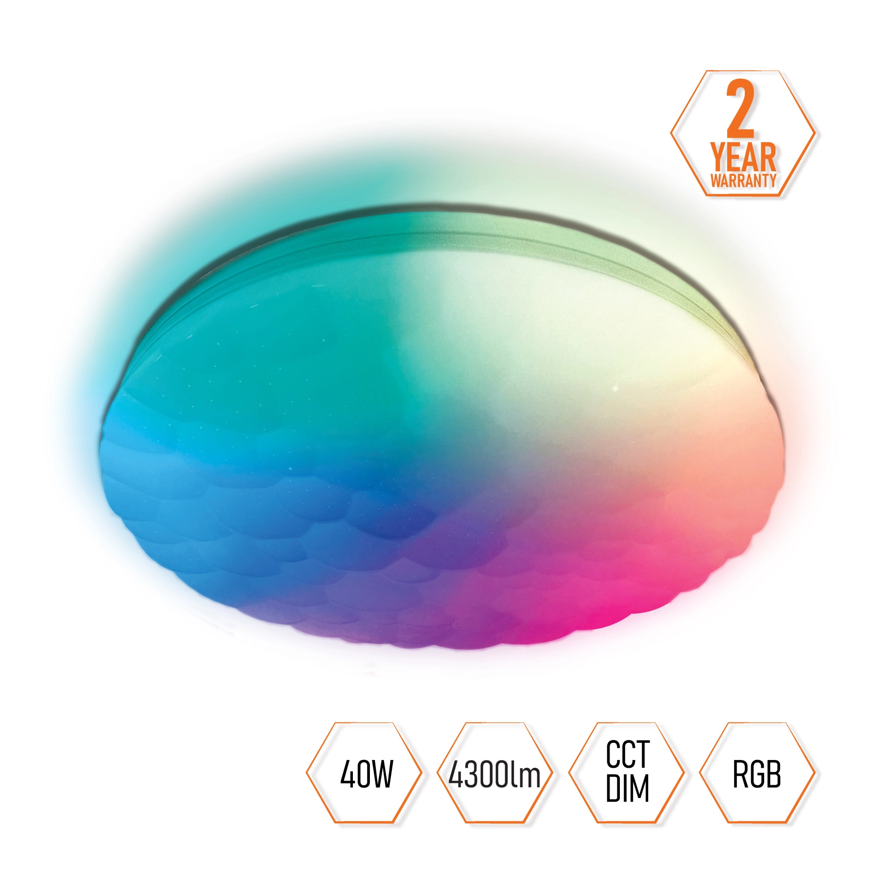ŠVIESTUVAS LED 40+8W 4300LM 3000-6500K