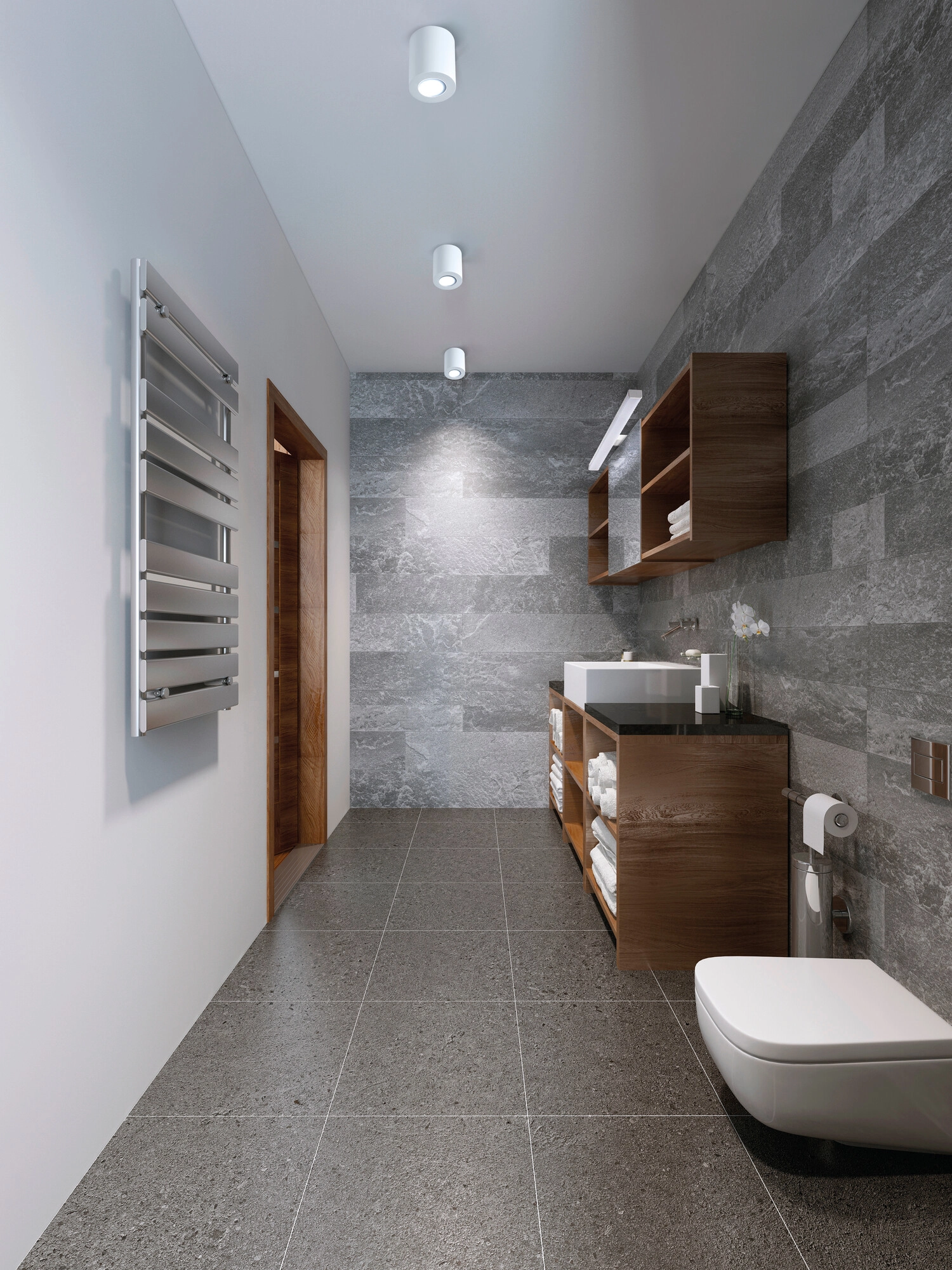 KANLUX ASTIM IP44 šviestuvas voniai 12W baltas dizainas