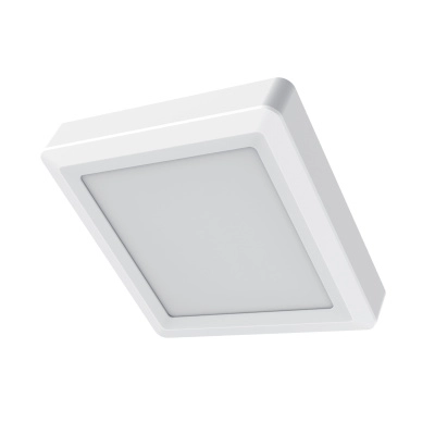 ŠVIESTUVAS LED KVADRATINIS 18W 1850LM 4000K 225X225X28 BALTAS