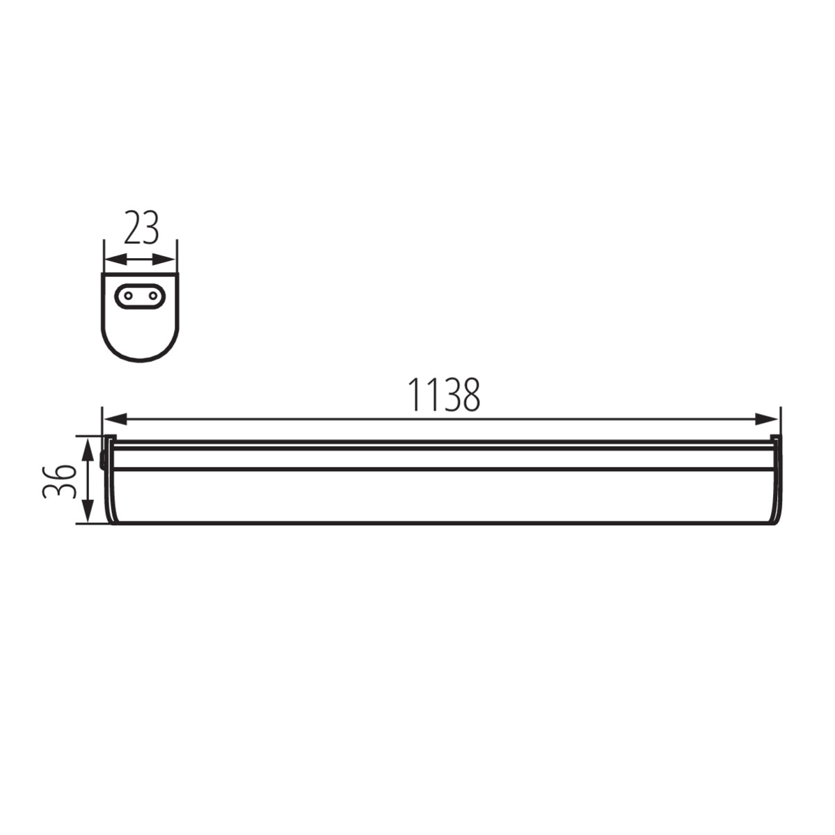 Moderni LED OPRAWA MERA 20W apšvietimo sistema