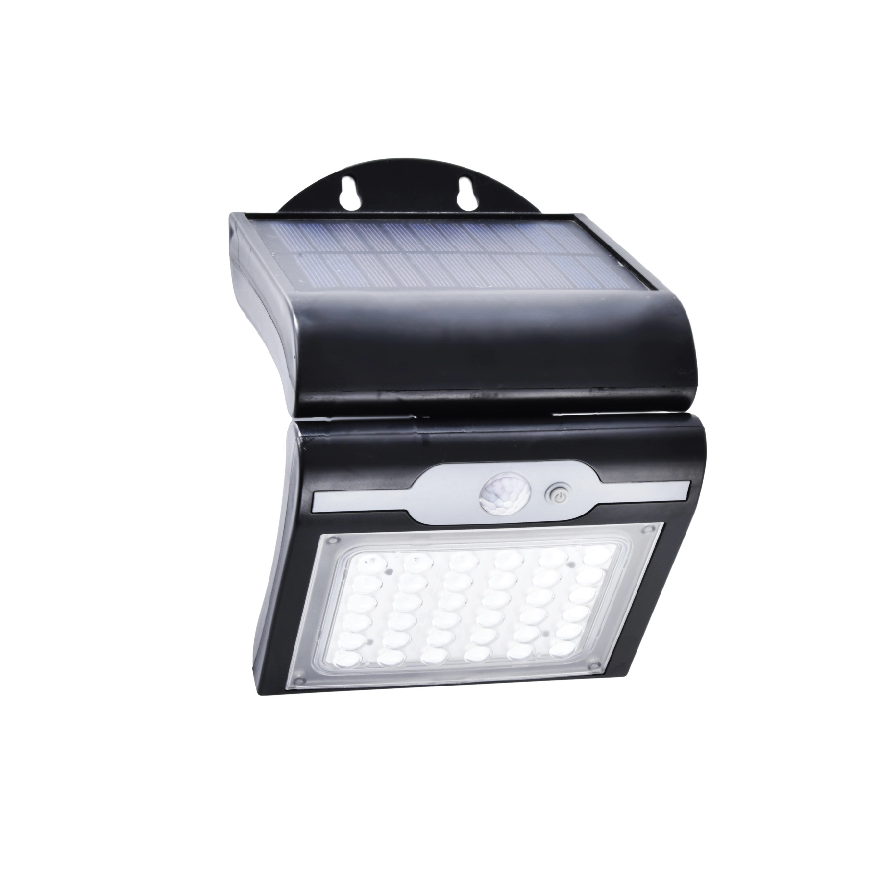 ŠVIESTUVAS LED SODO SU SAULĖS BATERIJA 2.5W SMD 200LM 7000K IP44 JUODAS