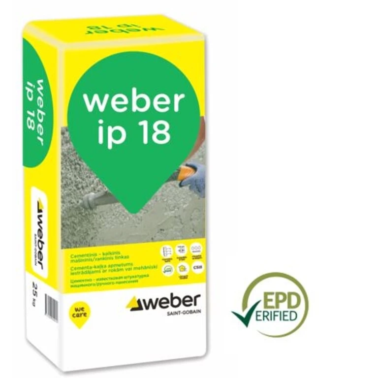 TINKAS KALKINIS-CEMENTINIS WEBER IP18 25kg