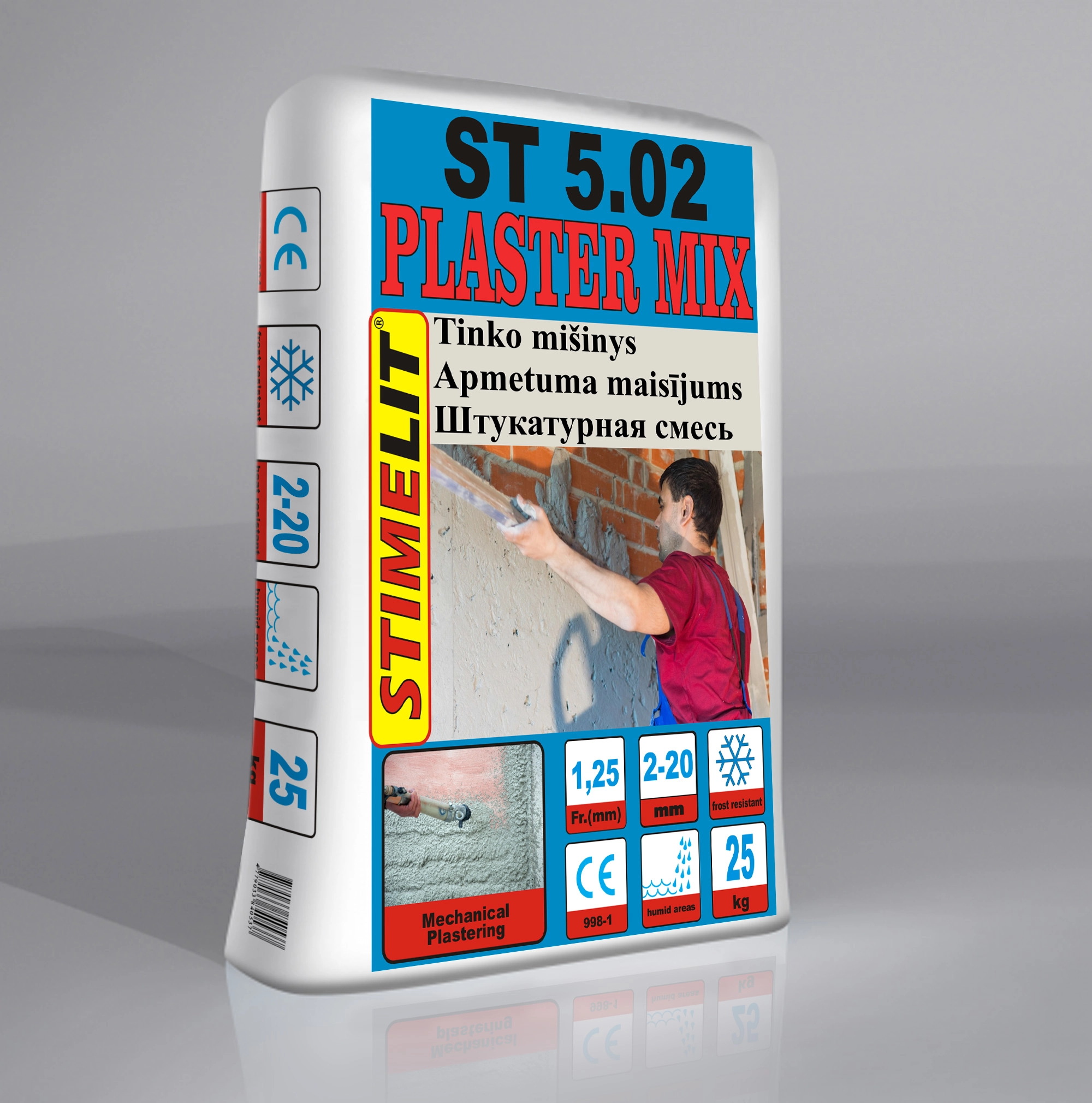 TINKO MIŠINYS KALKINIS- CEMENTINIS STIMELIT 25KG  ST5.02