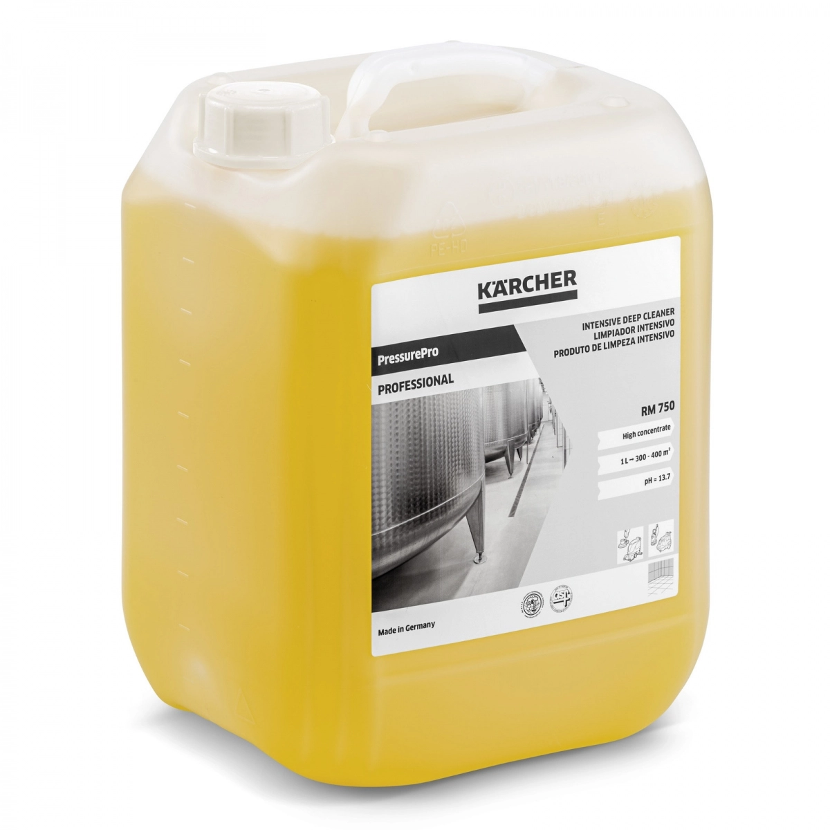 TIRPALAS INTENSYVUS BAZINIAM VALYMUI PRESSURE PRO RM 750 10L 6.295-539.0