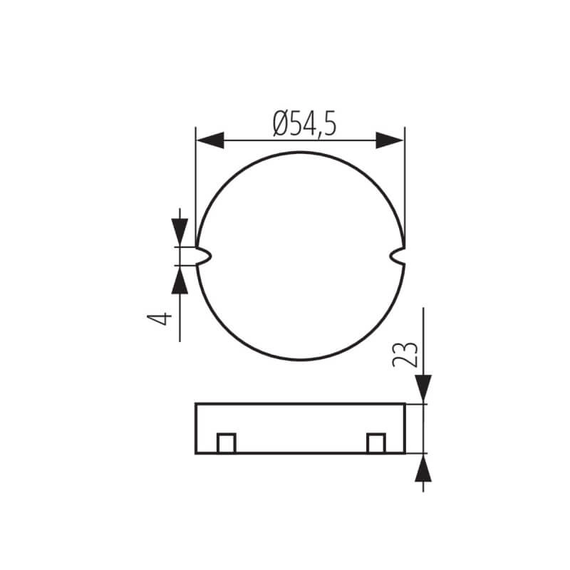 Profesionalus LED transformatorius KANLUX 10W galios