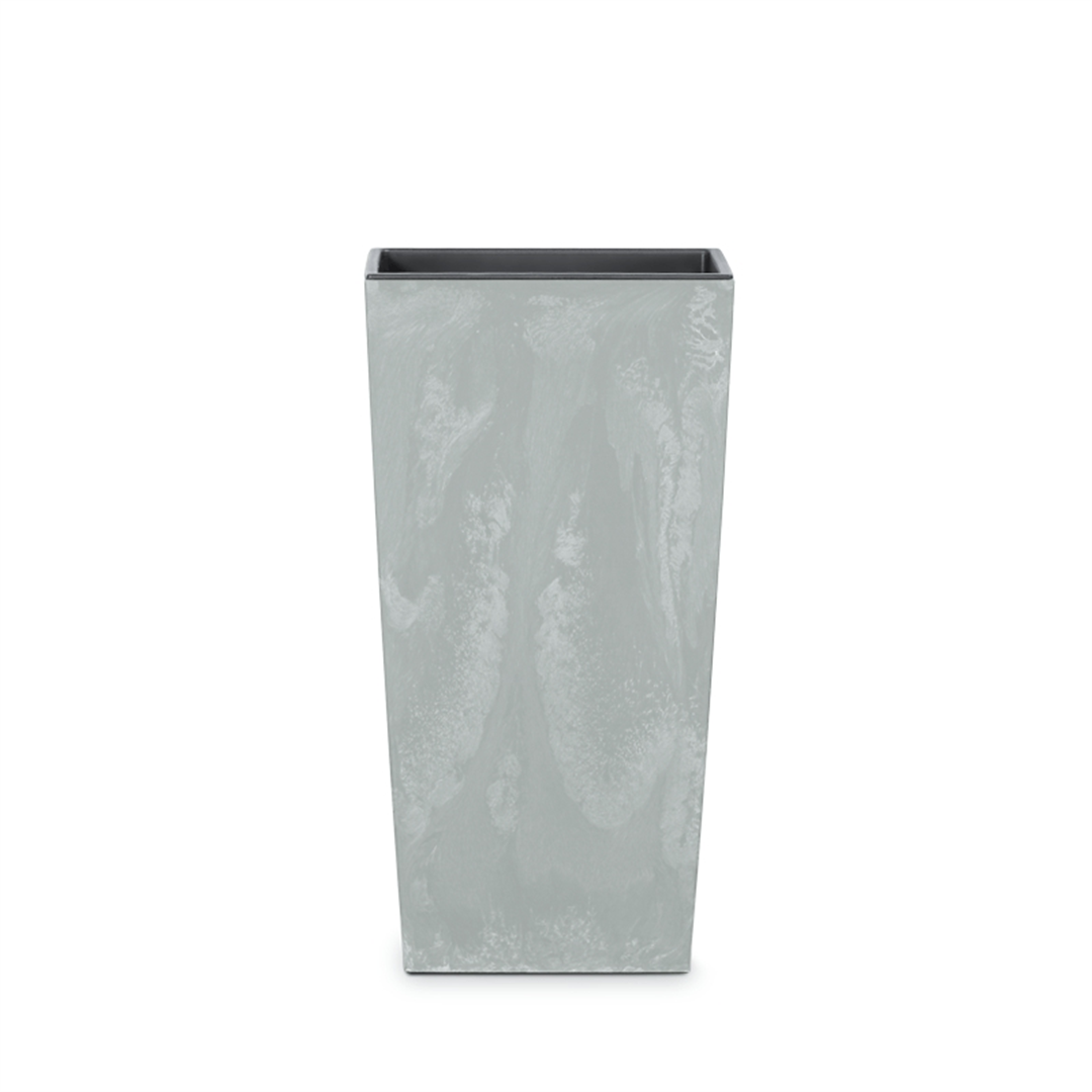 VAZONAS PLAST. 24CM URBI SQUARE BETON EFFECT PILKAS