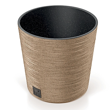 VAZONAS PLAST. 25CM FURU ROUND ECO WOOD NATURO