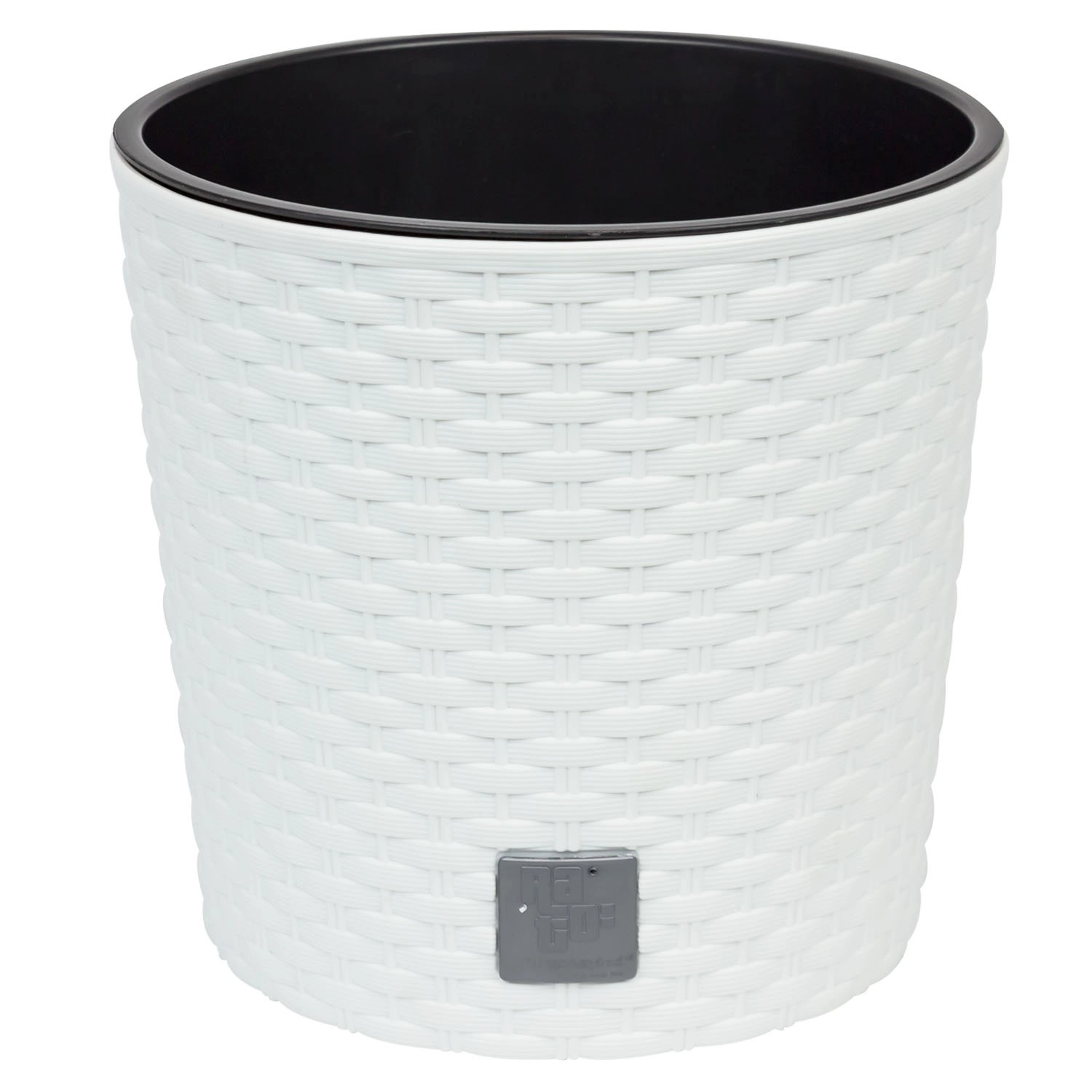 VAZONAS PLAST. 40CM RATO ROUND BALTAS