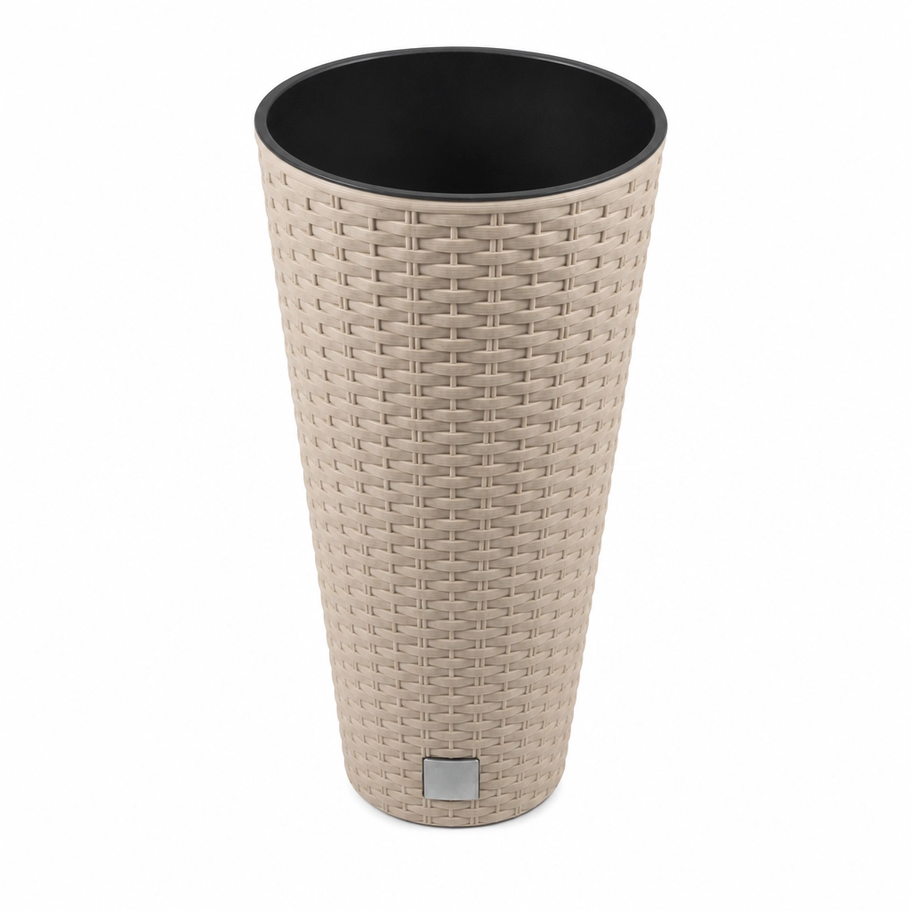 VAZONAS PLASTIKINIS 40CM RATO TUBUS MOCCA