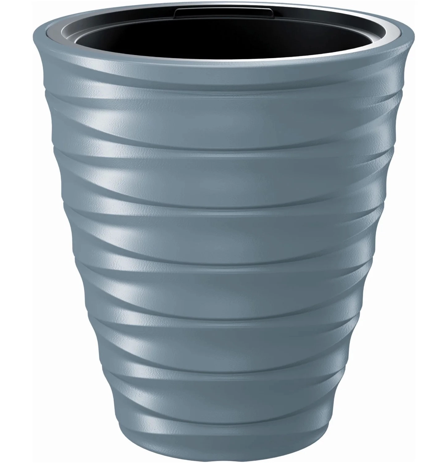 VAZONAS PLASTIKINIS FREZE 59.3CM. ŠVIESIAI PILKAS