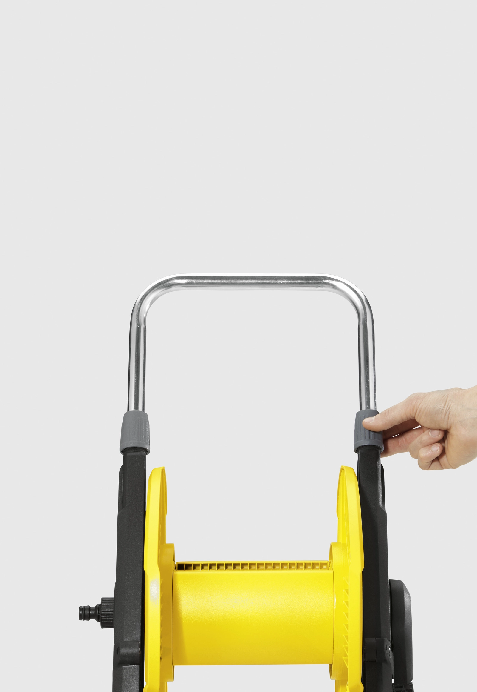 Kompaktiškas KARCHER žarnos vežimėlis su sulankstymo funkcija