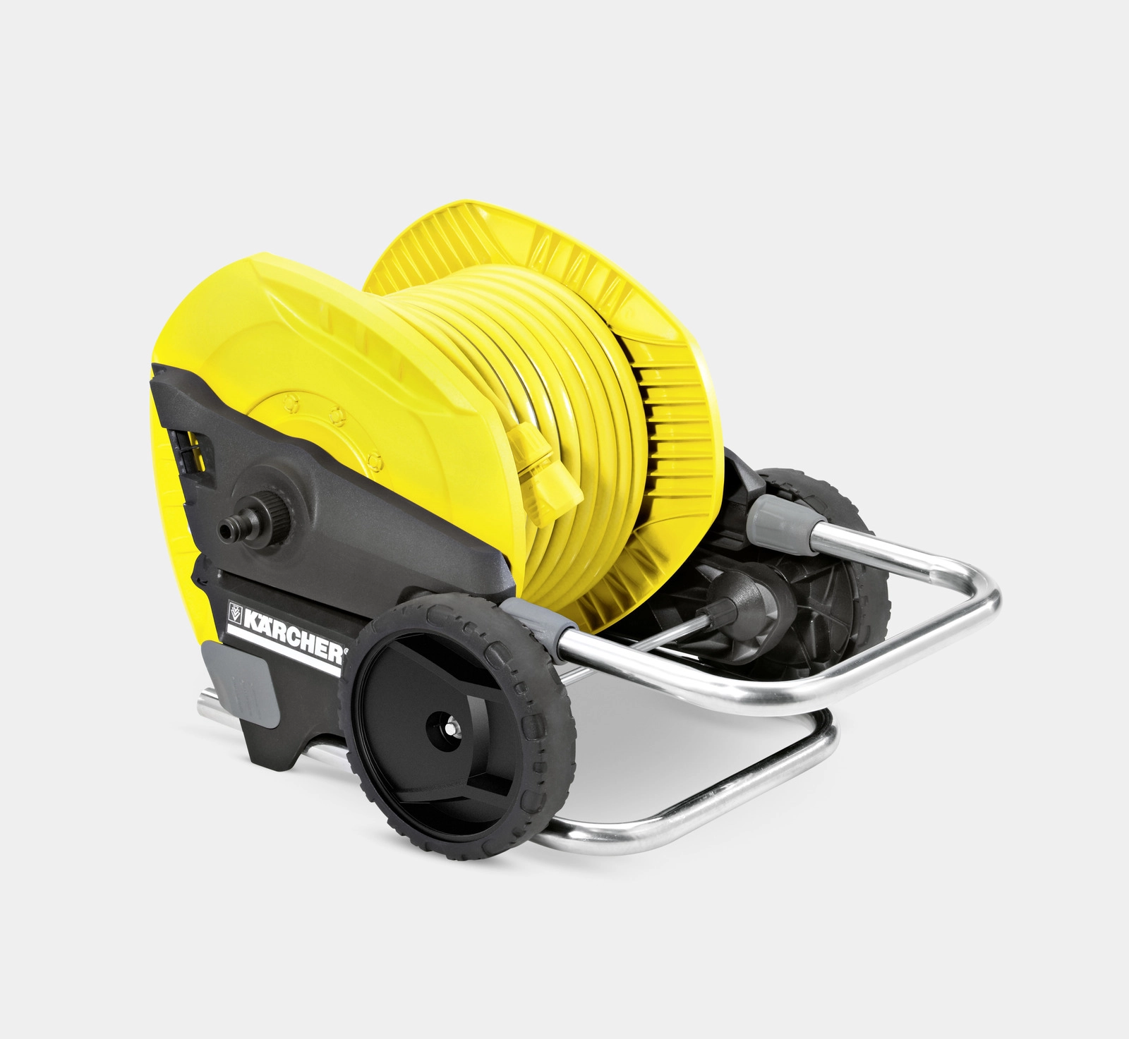 Karcher laistymo vežimėlis su reguliuojama rankena ir PrimoFlex žarna