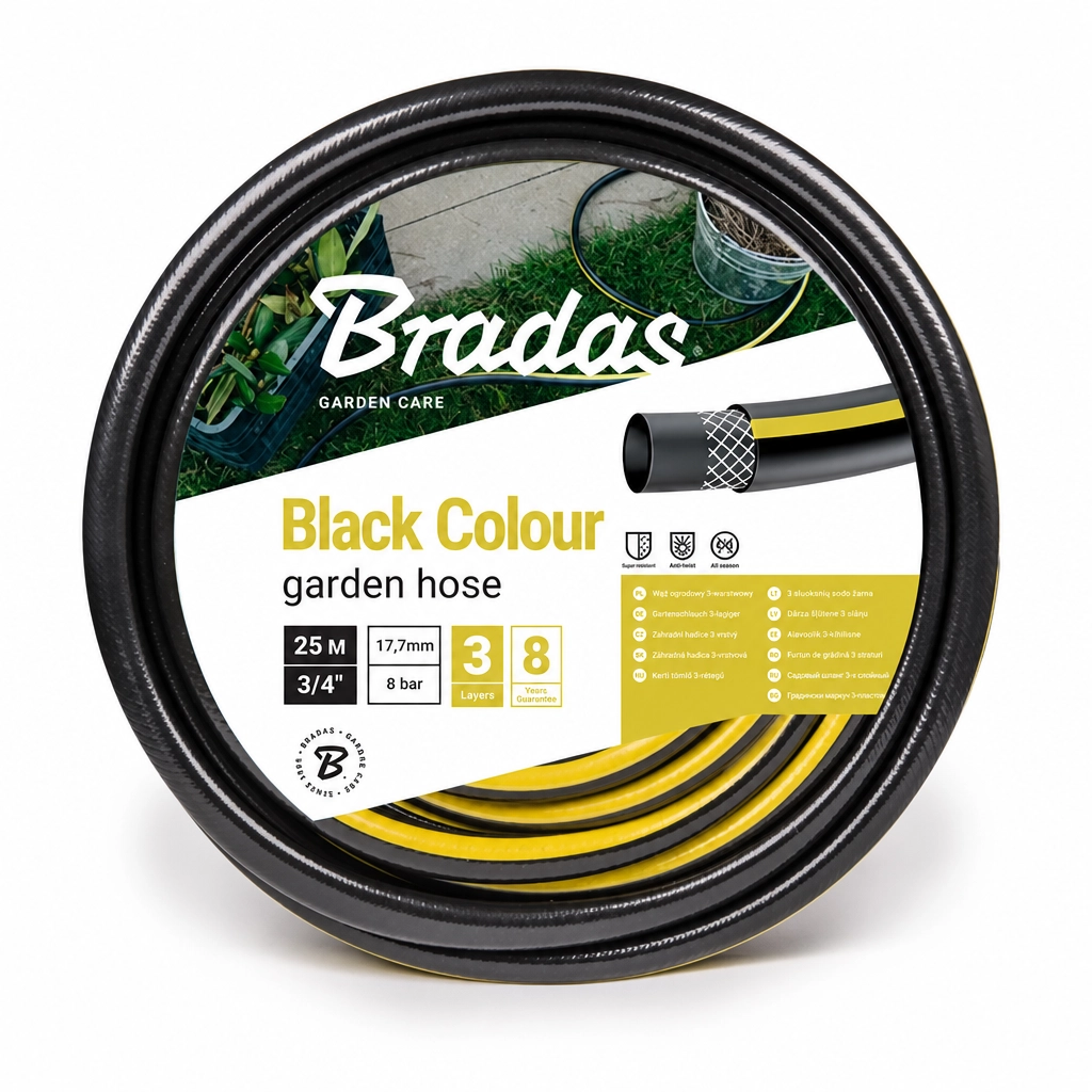 ŽARNA LAISTYMUI 3/4"-25M BLACK COLOUR