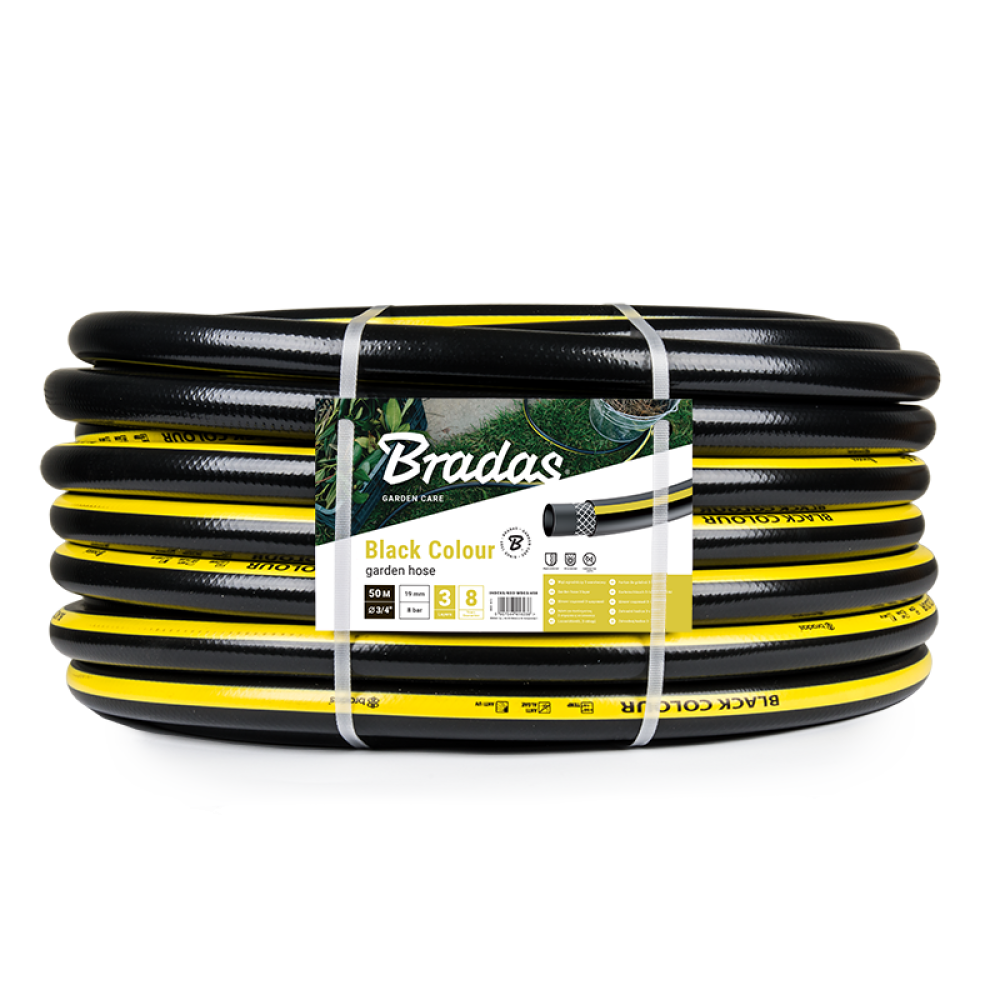 ŽARNA LAISTYMUI 3/4"-50M BLACK COLOUR
