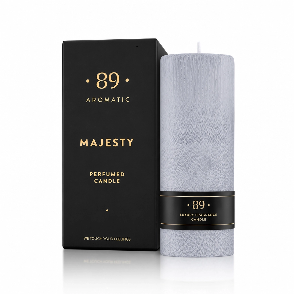 ŽVAKĖ PALMIŲ VAŠKO APVALI MIDI MAJESTY AROMATIC 89
