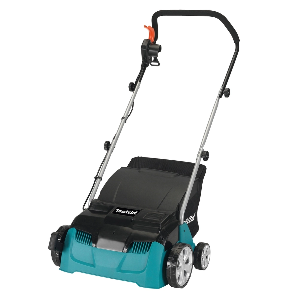 Makita UV3200 elektrinis aeratorius su sudedama rankena ir 1300W varikliu vejos priežiūrai