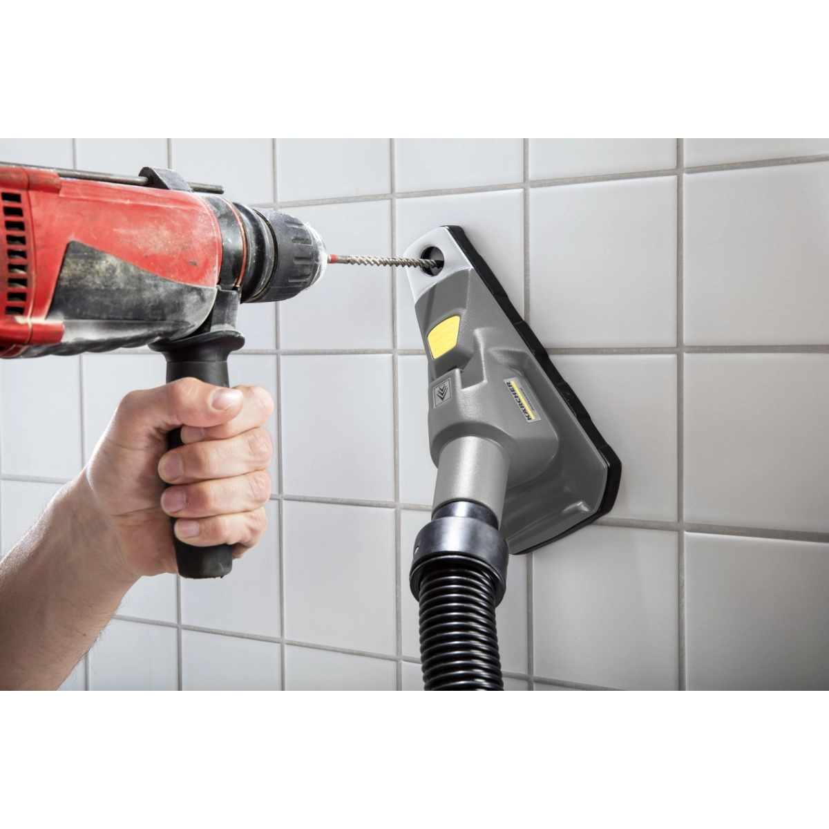Karcher gręžimo dulkių surinkimo antgalis, suderinamas su sauso ir drėgno valymo siurbliais