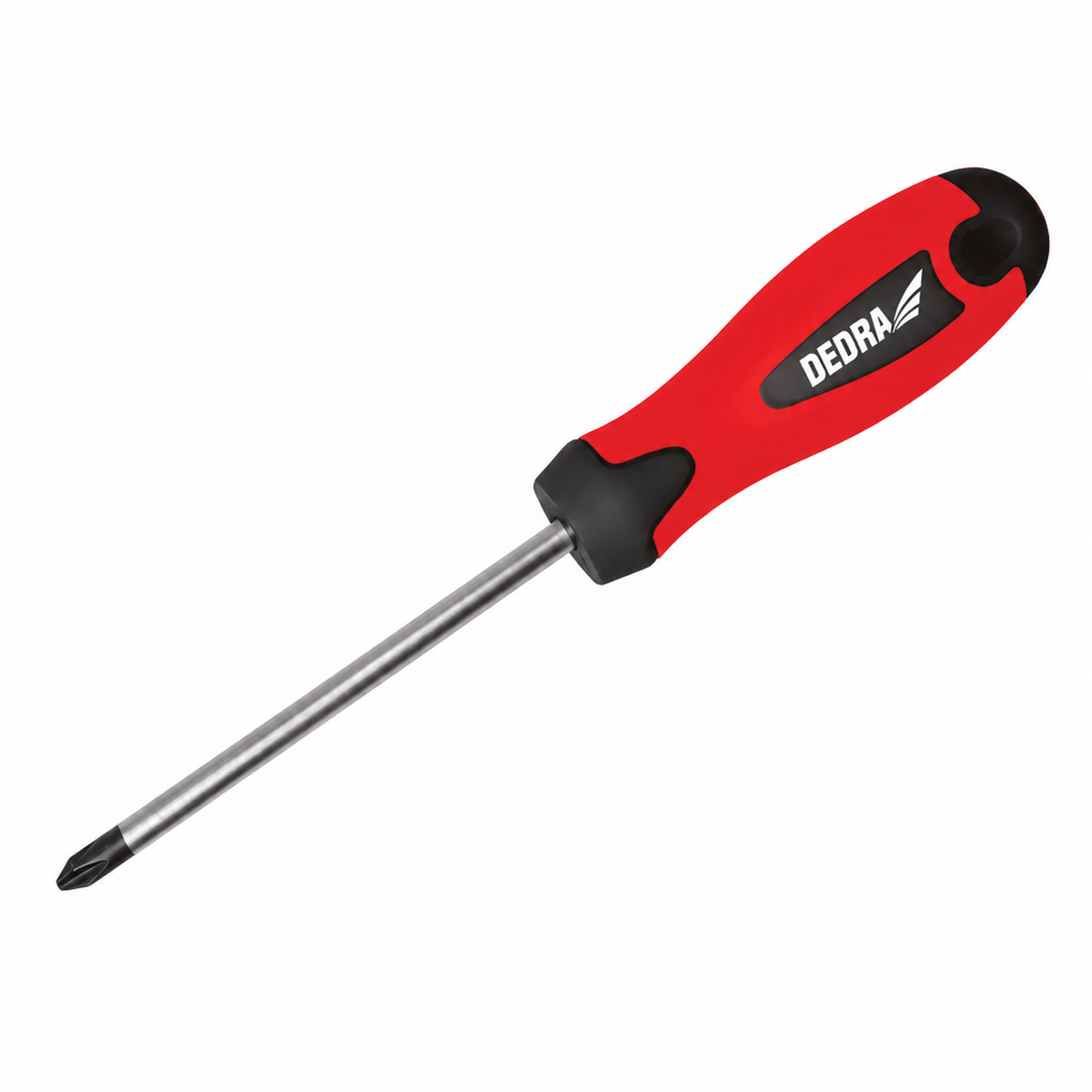 DEDRA kryžminis atsuktuvas 06A010 PH0 75mm su magnetiniu antgaliu ir ergonomine rankena