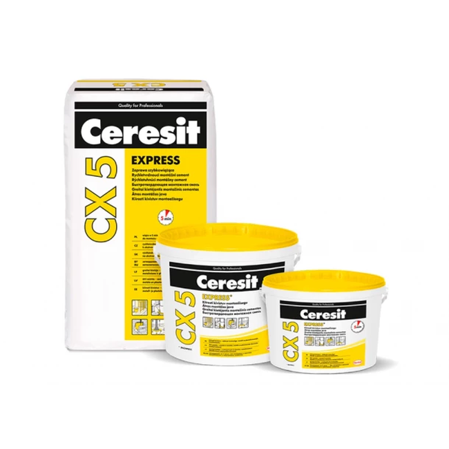 Ceresit CX5 montažinis cementas greitam tvirtinimui