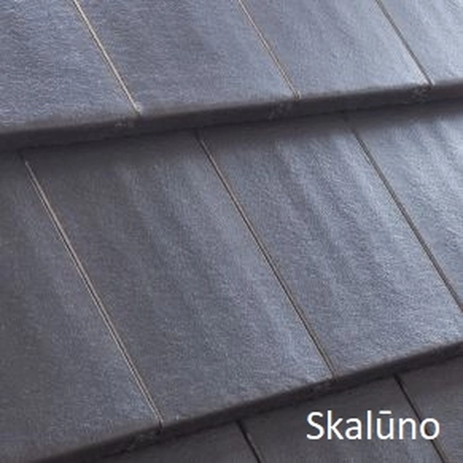 Benders Carisma brilliant betoninė čerpė 420x280mm plokščio profilio