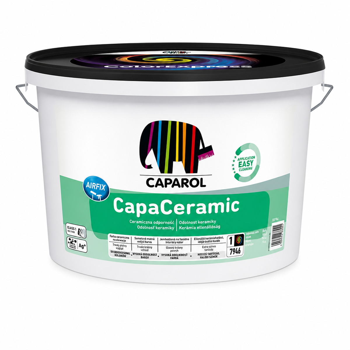 CAPAROL CAPACERAMIC B1 2.5L keramikiniai lateksiniai dažai sienoms ir luboms baltas kibirėlis