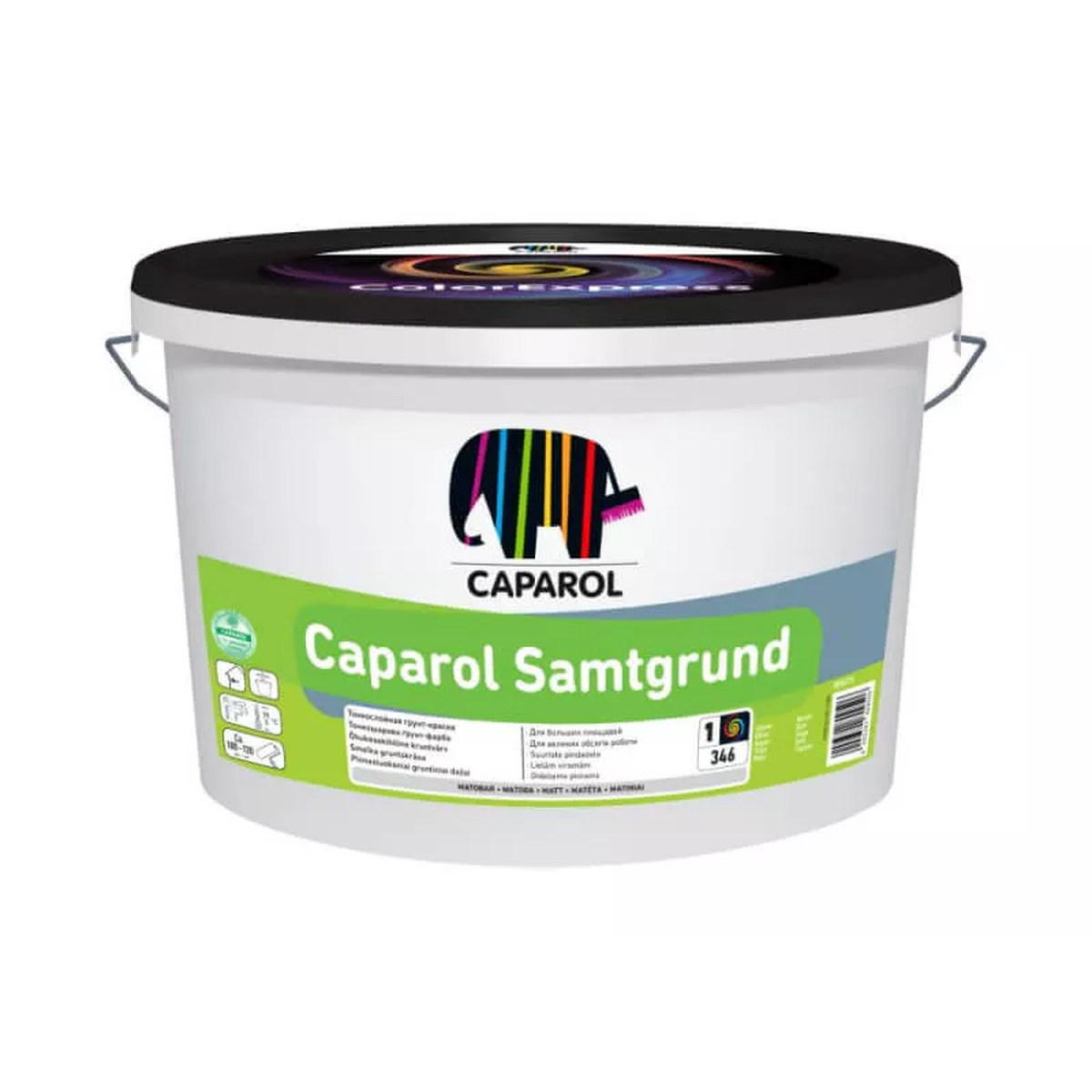 CAPAROL SAMTGRUND B1 2.5L gruntiniai dažai vidaus paviršiams su ColorExpress tonuojama sistema