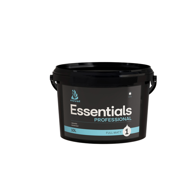 NOVEL ESSENTIALS PROFESSIONAL 1 matiniai dažai 10L kibiras vidaus sienų dažymui