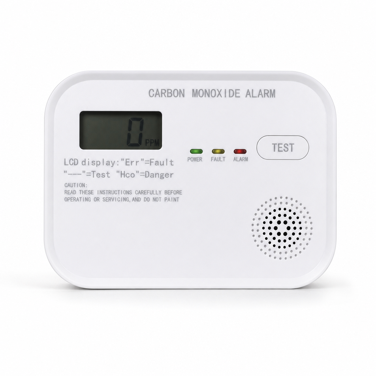 AIRAM 7126612 smalkių detektorius baltame fone