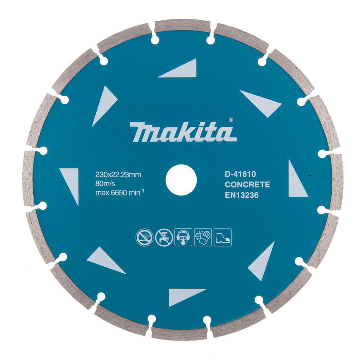 MAKITA D-41610 230mm deimantinis segmentinis pjovimo diskas betonui ir mineralinėms medžiagoms su kampiniu šlifuokliu