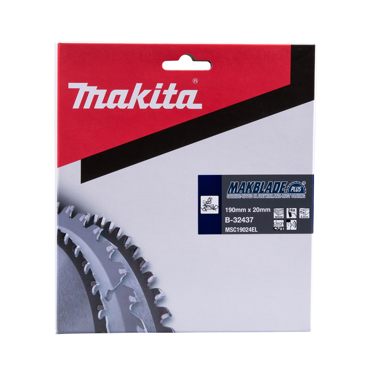 Profesionalus Makita B-32437 diskas medžio pjovimui 190x20mm